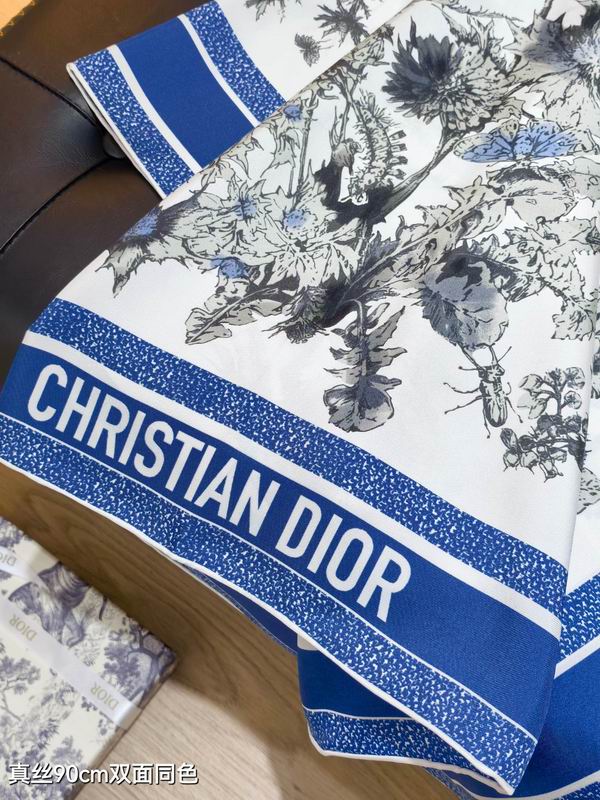 Dior silk Scarf 90X90cm E113 (23)