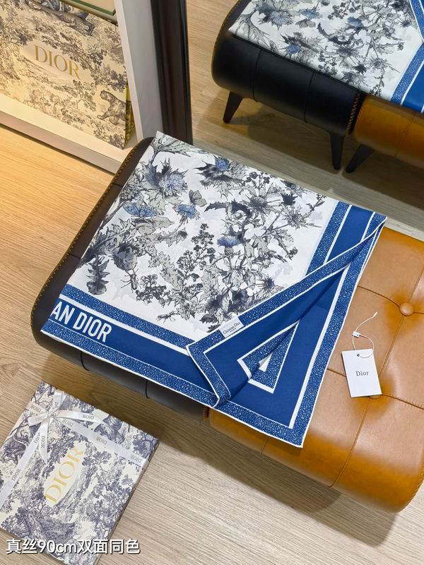 Dior silk Scarf 90X90cm E113 (26)