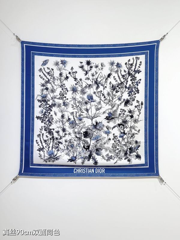 Dior silk Scarf 90X90cm E113 (27)