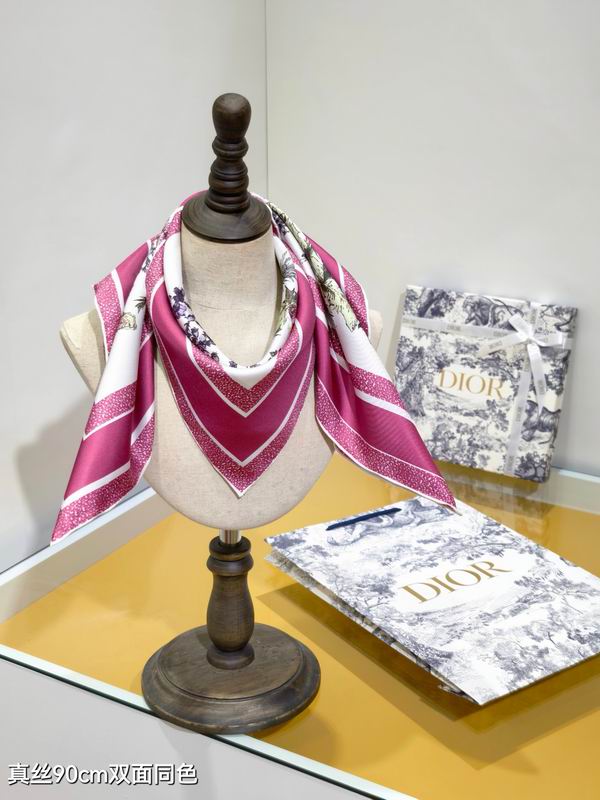 Dior silk Scarf 90X90cm E113 (3)