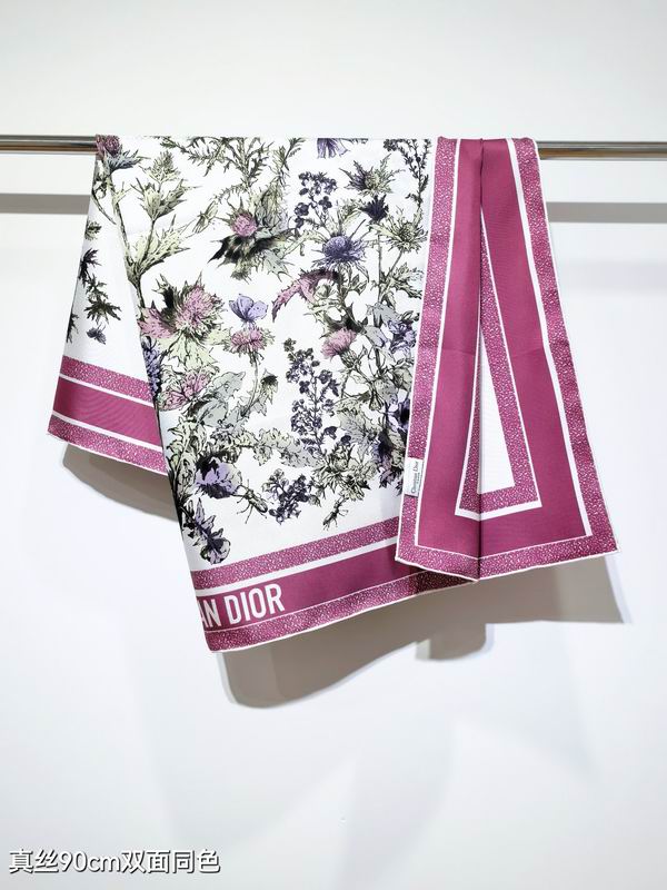 Dior silk Scarf 90X90cm E113 (4)