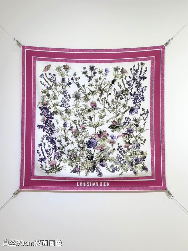 Dior silk Scarf 90X90cm E113 (9)