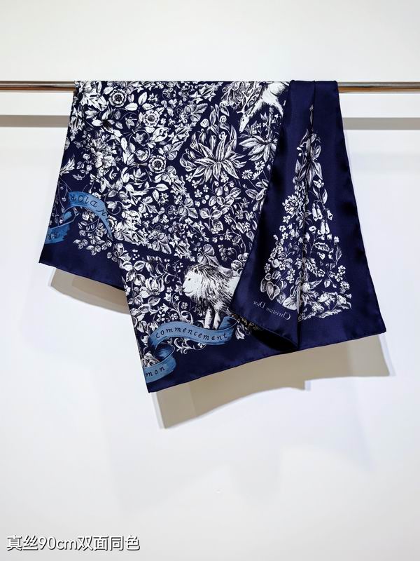 Dior silk Scarf 90X90cm E114 (13)