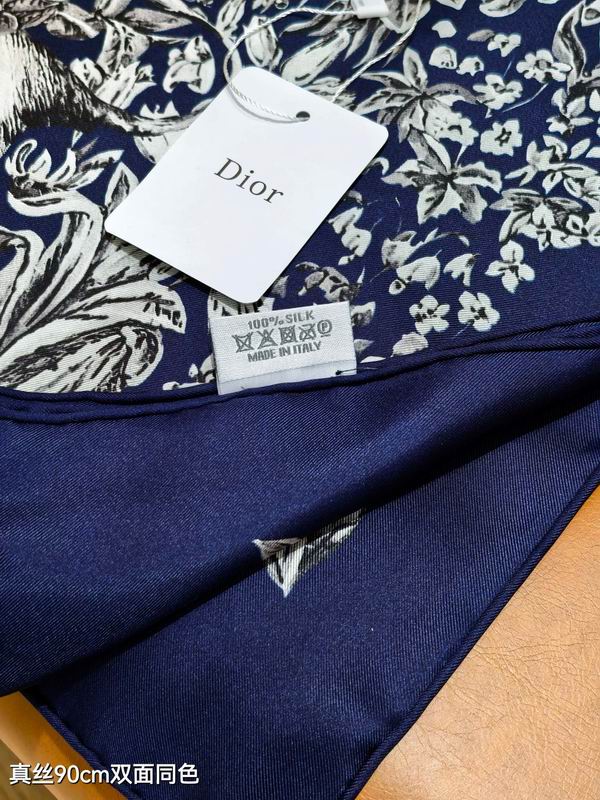 Dior silk Scarf 90X90cm E114 (14)