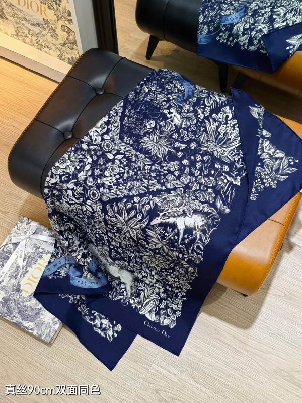 Dior silk Scarf 90X90cm E114 (16)