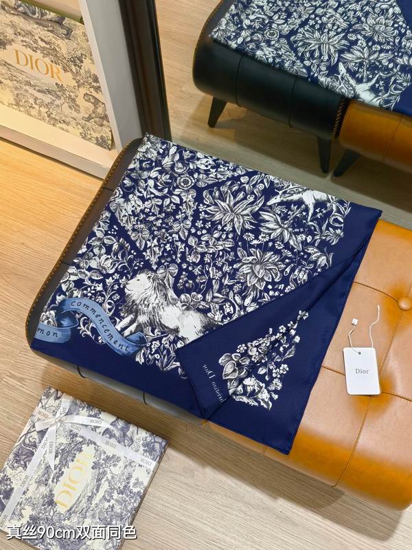 Dior silk Scarf 90X90cm E114 (17)
