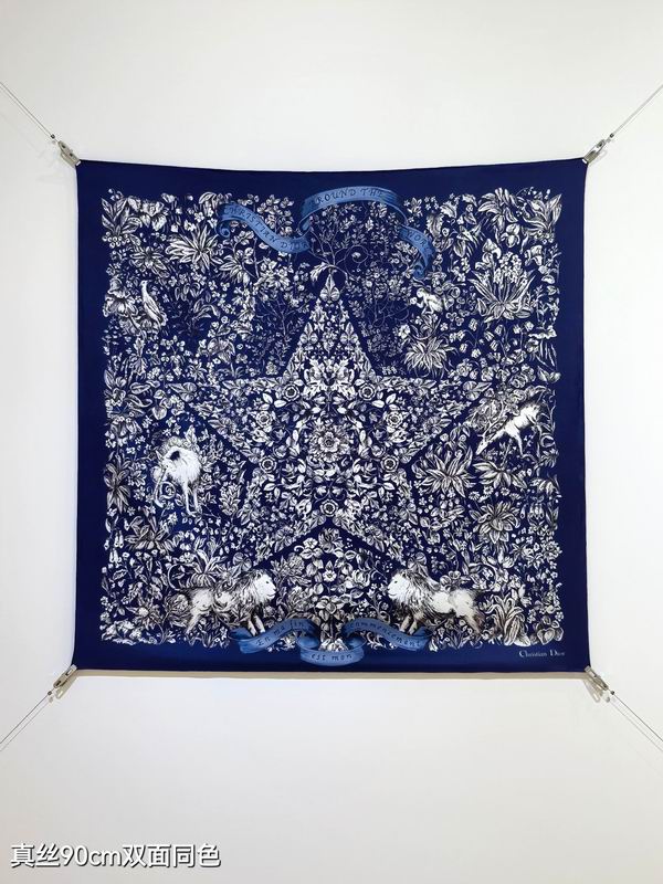 Dior silk Scarf 90X90cm E114 (18)