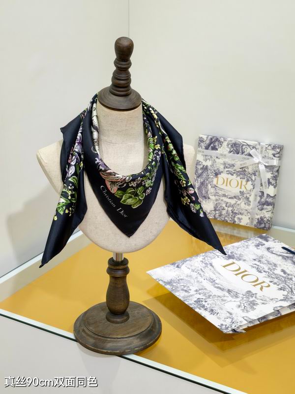 Dior silk Scarf 90X90cm E114 (22)