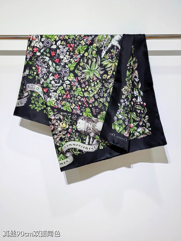 Dior silk Scarf 90X90cm E114 (23)