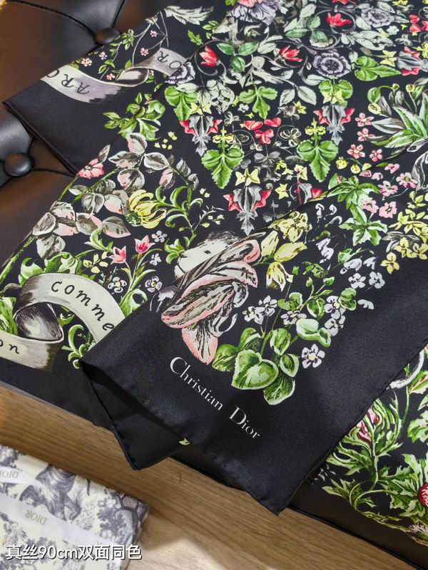Dior silk Scarf 90X90cm E114 (25)