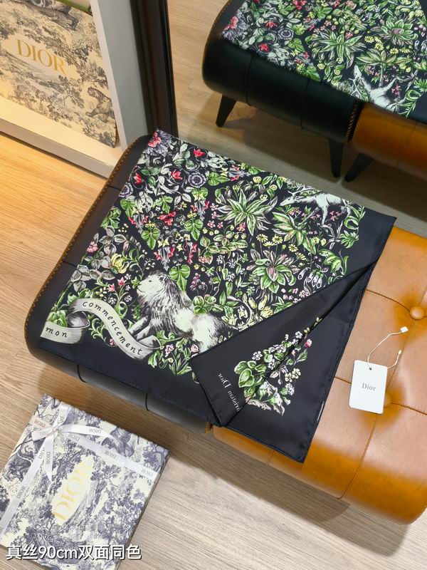 Dior silk Scarf 90X90cm E114 (27)