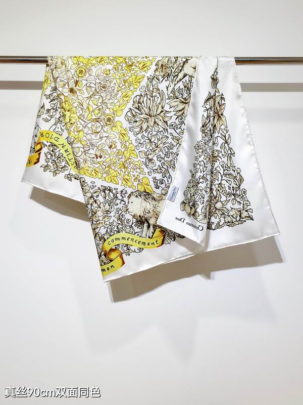Dior silk Scarf 90X90cm E114 (32)