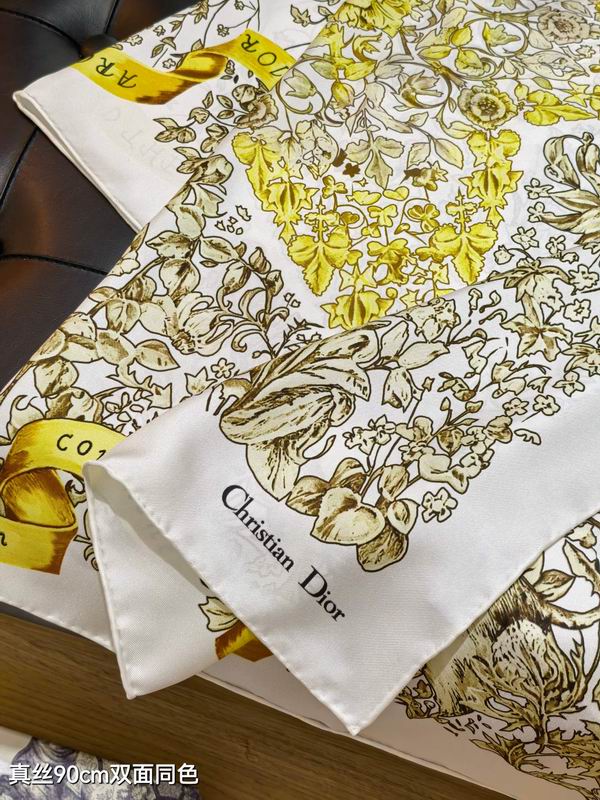 Dior silk Scarf 90X90cm E114 (34)