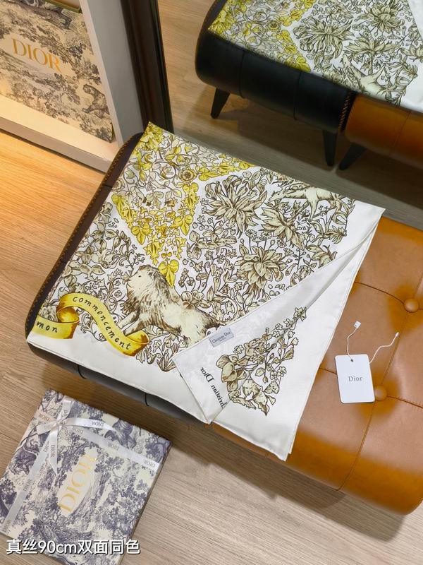 Dior silk Scarf 90X90cm E114 (36)