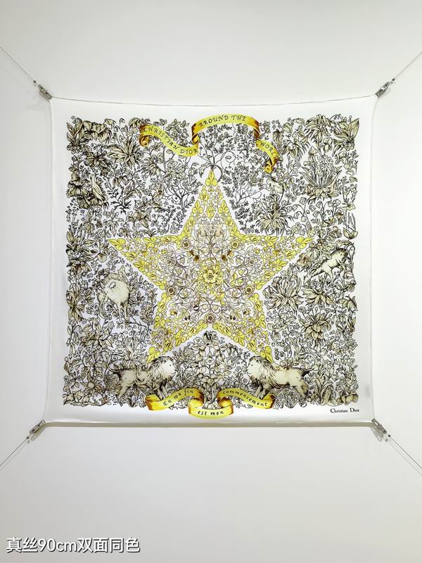 Dior silk Scarf 90X90cm E114 (37)