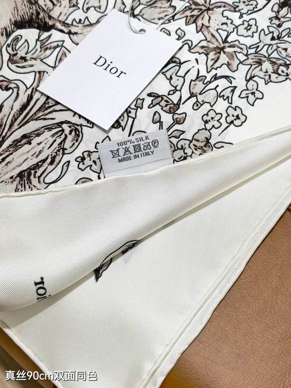 Dior silk Scarf 90X90cm E114 (4)