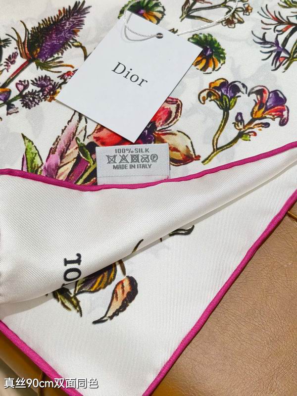 Dior silk Scarf 90X90cm E115 (13)