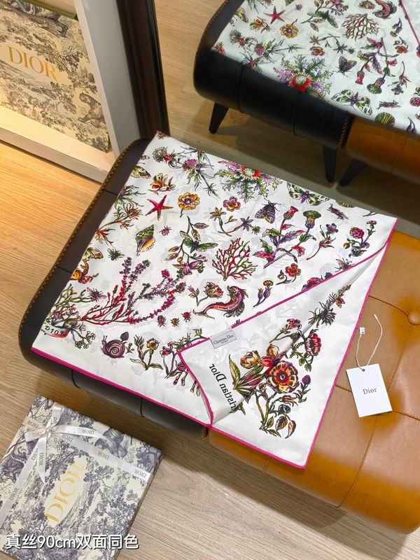 Dior silk Scarf 90X90cm E115 (16)