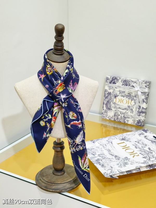 Dior silk Scarf 90X90cm E115 (2)