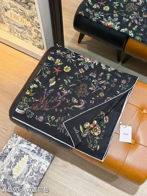 Dior silk Scarf 90X90cm E115 (26)