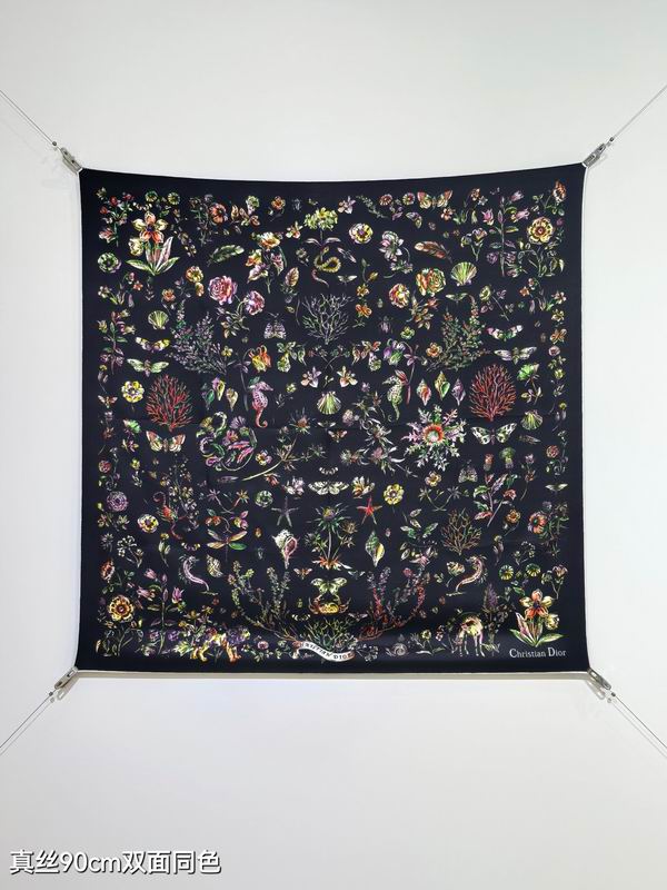 Dior silk Scarf 90X90cm E115 (27)