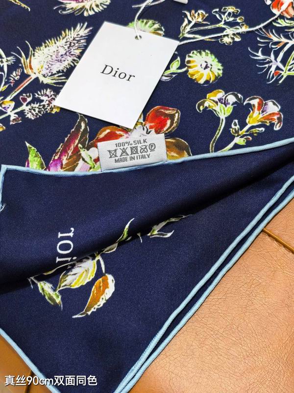 Dior silk Scarf 90X90cm E115 (5)