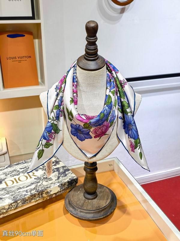 Dior silk Scarf 90X90cm E156 (2)