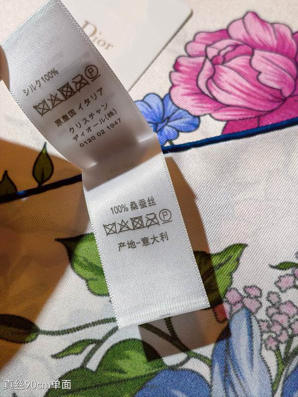 Dior silk Scarf 90X90cm E156 (4)