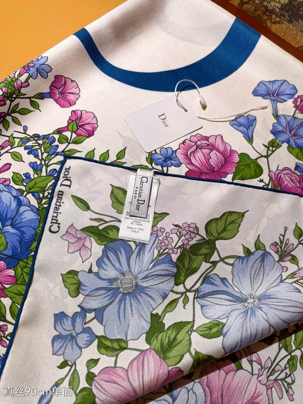 Dior silk Scarf 90X90cm E156 (5)