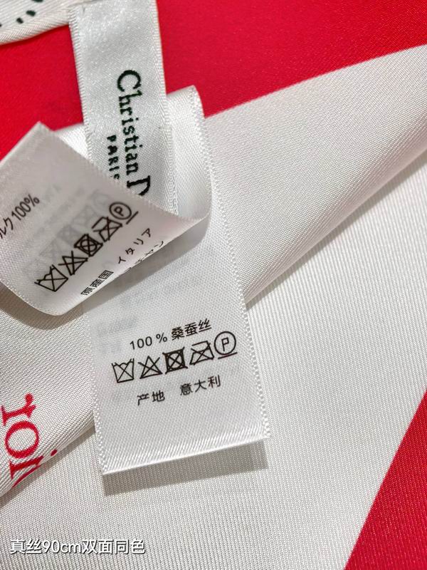 Dior silk scarf 90X90cm E04 (4)