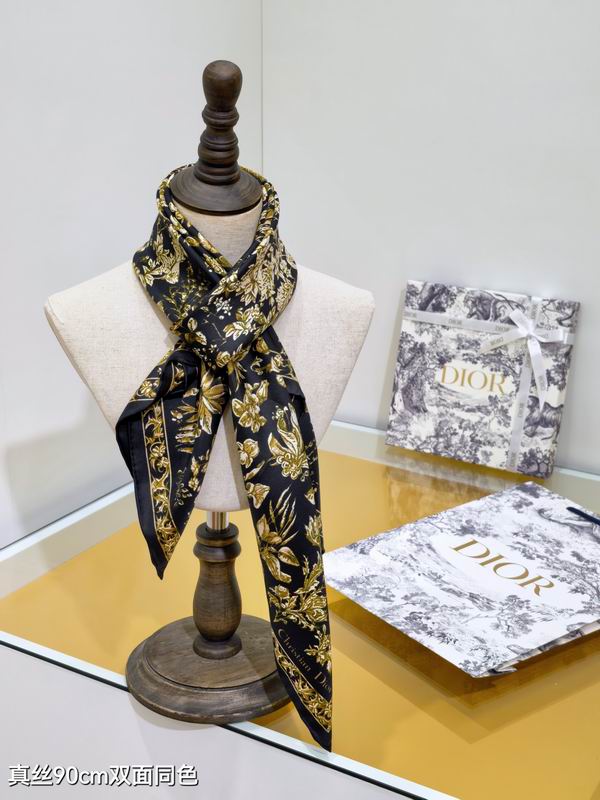Dior silk scarf 90X90cm E29 (2)