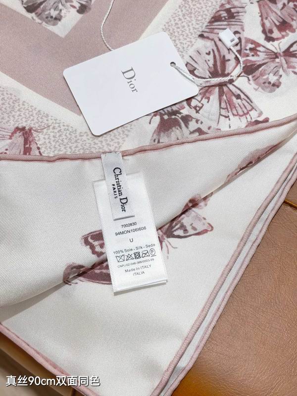Dior silk scarf 90X90cm E31 (14)