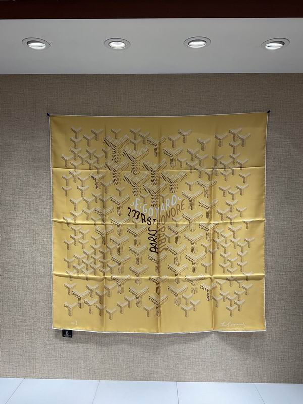 Goyard silk scarf 90X90cm E28 (1)