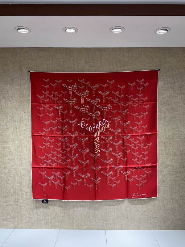 Goyard silk scarf 90X90cm E28 (2)