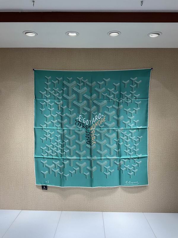 Goyard silk scarf 90X90cm E28 (4)