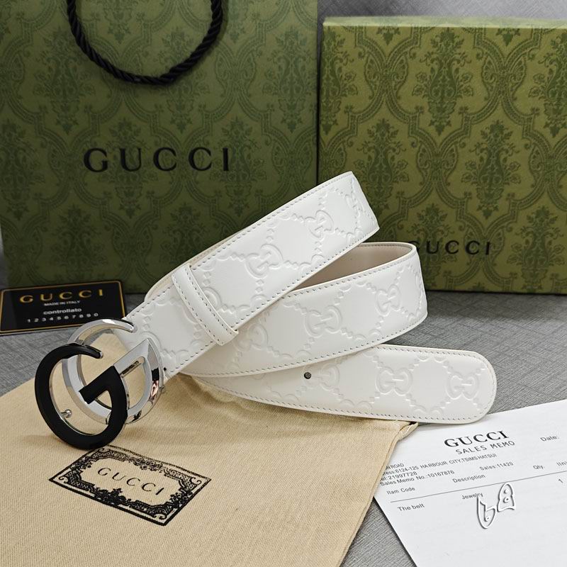 Gucci belt 38mmX90-125cm lb (29)