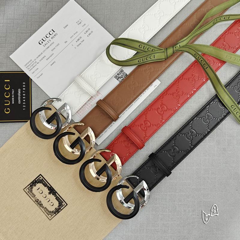 Gucci belt 38mmX90-125cm lb (30)