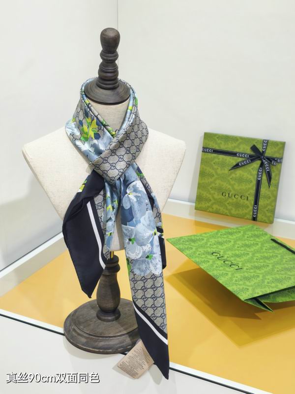 Gucci silk Scarf 90X90cm E12 (1)