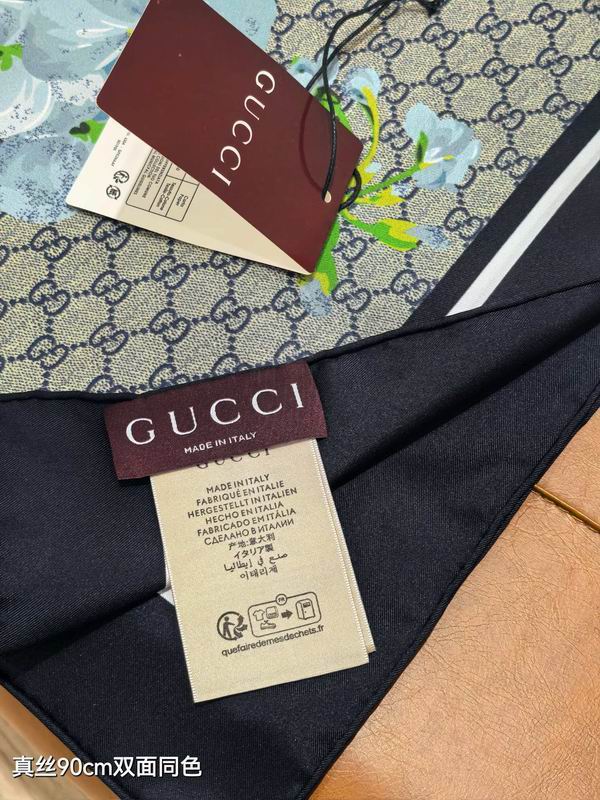 Gucci silk Scarf 90X90cm E12 (5)