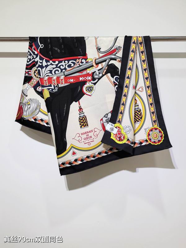 Hermes silk Scarf 90X90cm E118 (3)