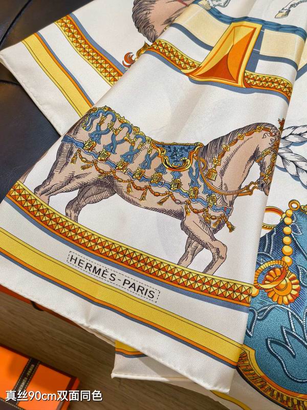 Hermes silk Scarf 90X90cm E120 (15)