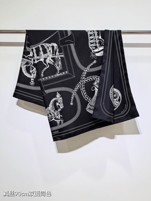 Hermes silk Scarf 90X90cm E120 (3)