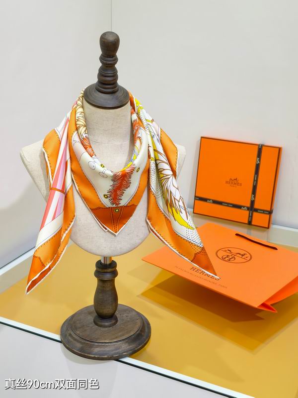 Hermes silk Scarf 90X90cm E121 (12)
