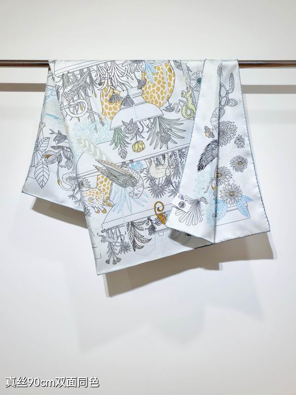 Hermes silk Scarf 90X90cm E122 (13)