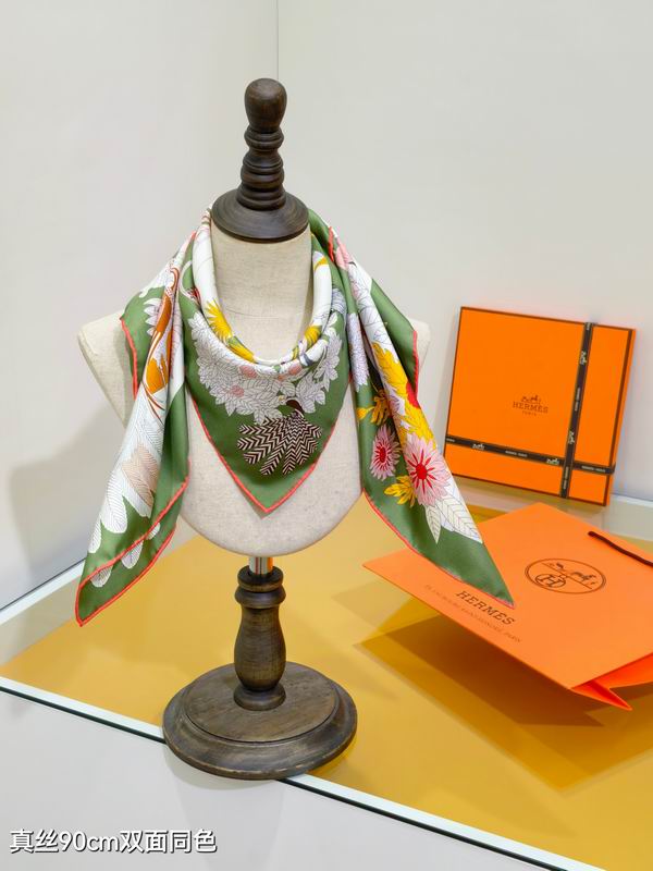 Hermes silk Scarf 90X90cm E122 (22)