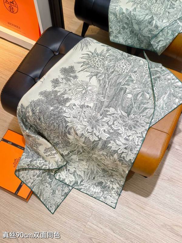 Hermes silk Scarf 90X90cm E156 (15)