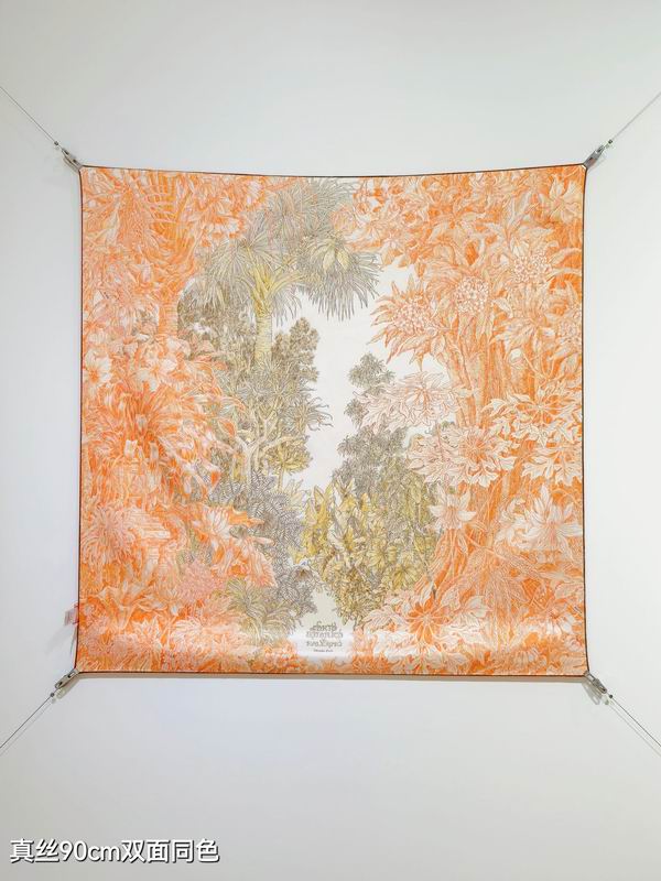 Hermes silk Scarf 90X90cm E156 (26)