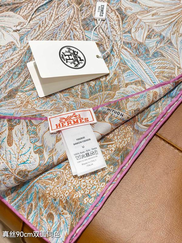 Hermes silk Scarf 90X90cm E156 (31)
