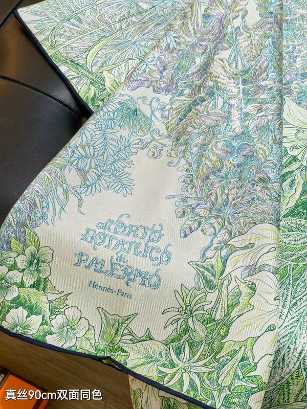 Hermes silk Scarf 90X90cm E156 (5)