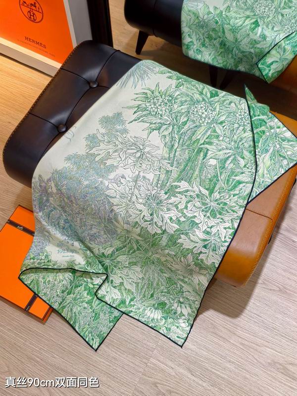 Hermes silk Scarf 90X90cm E156 (6)